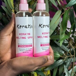 Keratin melting spray