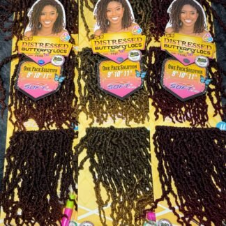 Soft Distressed butterfly loc