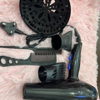 Professional Salon Hair Dryer Set with Diffuser and Combs