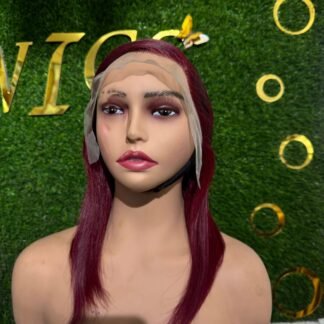 Luxurious Burgundy Frontal Wig