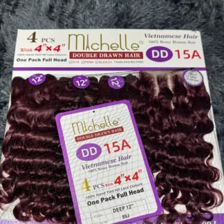 Machelle Double Drawn Deep Wave 4x4 Closure