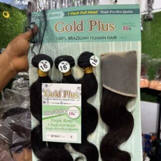 Gold Plus Virgin Remy Brazilian Human Hair Body Wave